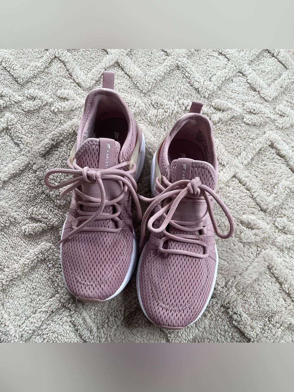 Fabletics Avalon‎ Z  Mesh Running Shoes - Mauve Pink~ Size 7- Athletic